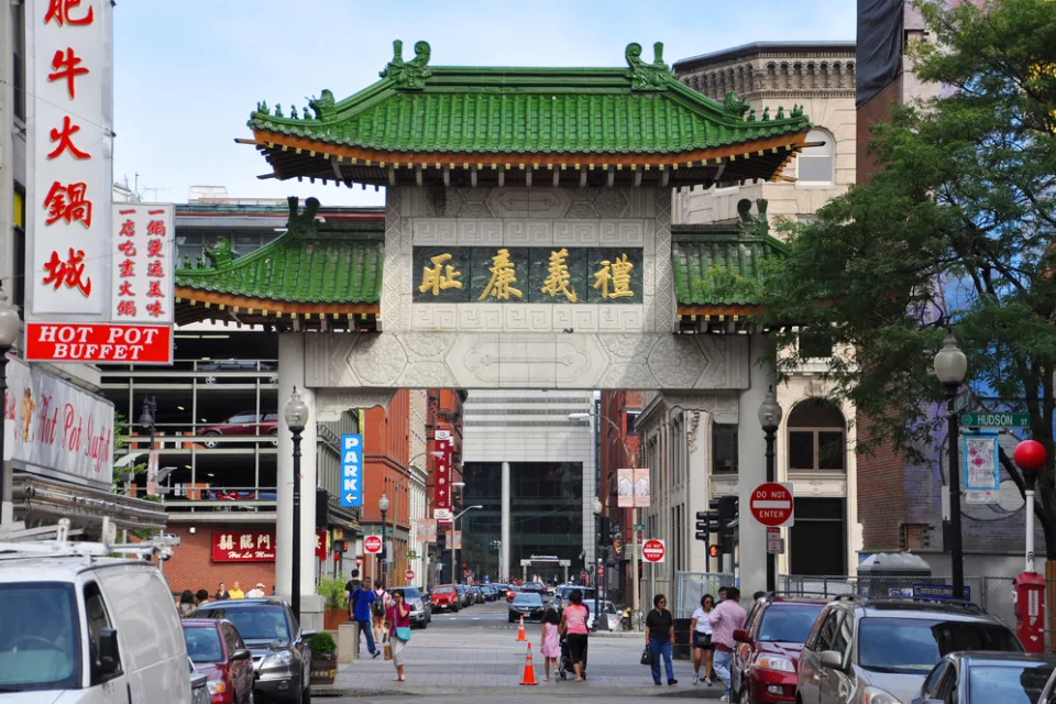 Chinatown gate, Boston